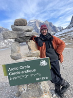 Bertrand pendant son expé Ile de Baffin